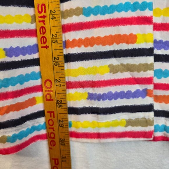 Womens Dockers 93 Small Button Down Shirt Colorful Pastel Striped Deadstock - Picture 9 of 9